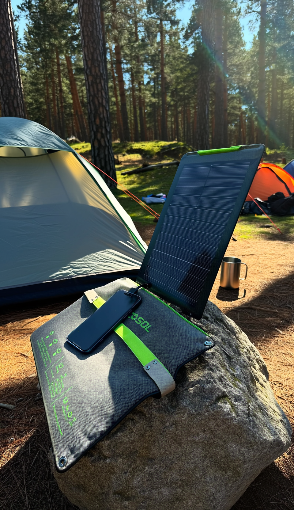 Foldable Solar Panel Charger 20–30W – Portable Power for Camping, Hiking & Outdoor Gear